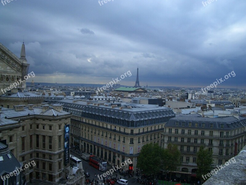 Paris Distant View Lookout France Viewpoint