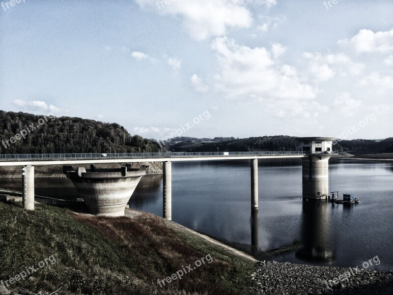 Great Dhünntalsperre Dhünntalsperre Dam Barrage Landscape