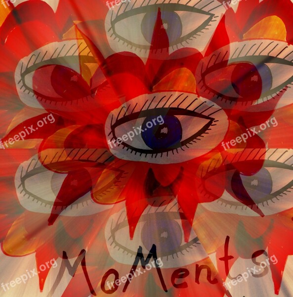 Art Colorful Digital Eye Painting