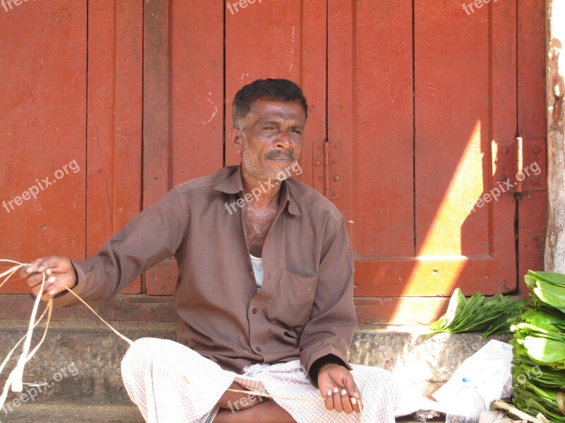 Man India Market Bazaar Traditional