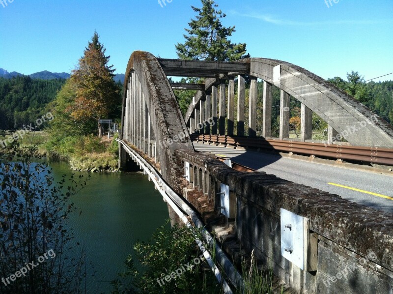 River Bridge Pacific Northwest Water Travel