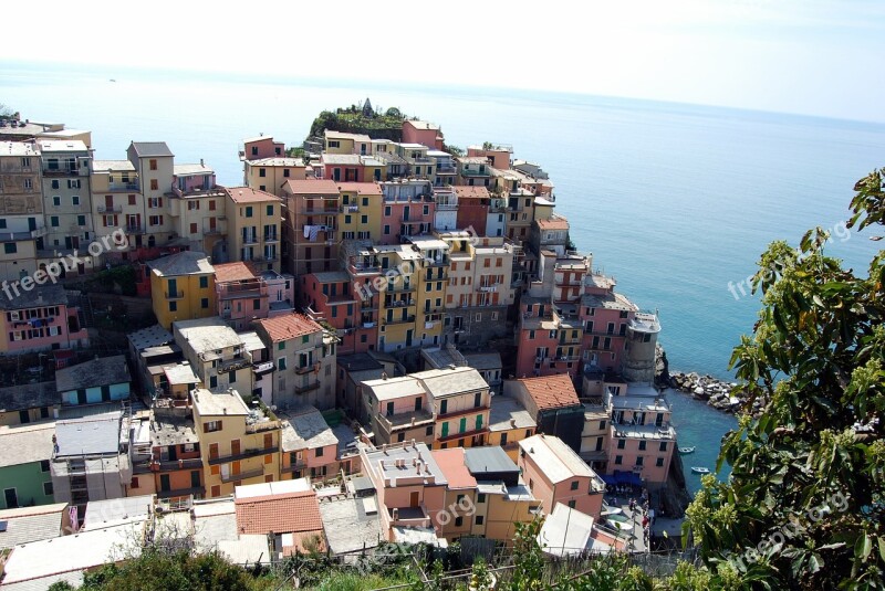 Cinque Terre Liguria Houses Sea Mountain