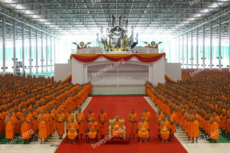 Monks Thailand Priesthood Buddhism Buddhists