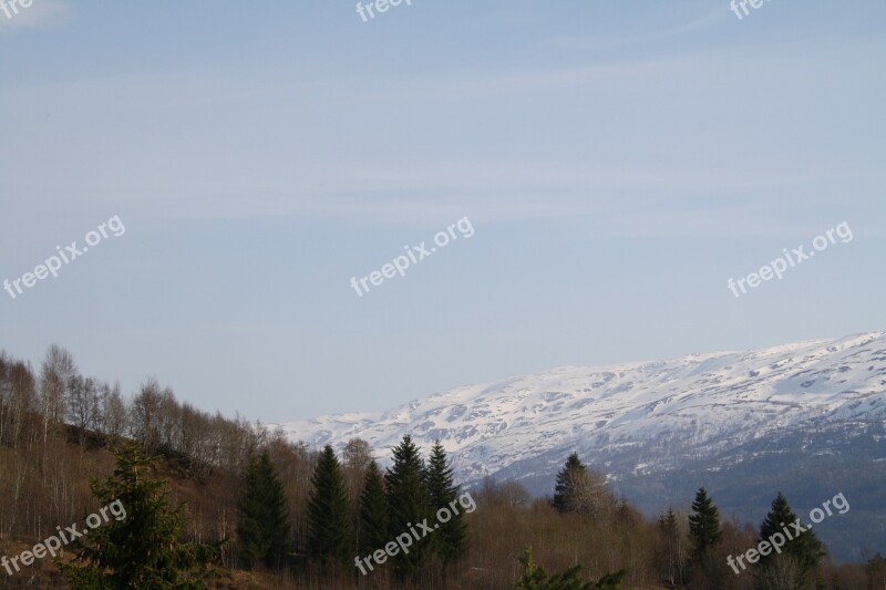 Voss Norway Winter Landscape Nature