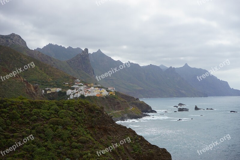 Coast Island Sea Rock Tenerife