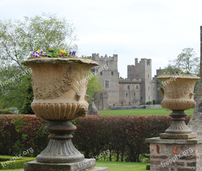 Urn Castle Fortress Garden Architecture