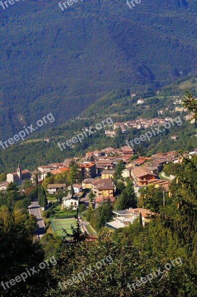 Tignale Garda Italy West Bank Mountain Views