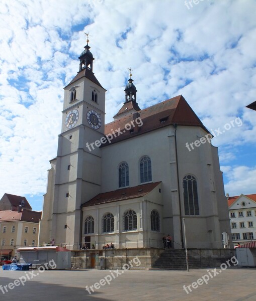 Regensburg Church Germany Bavaria Eastern Bavaria