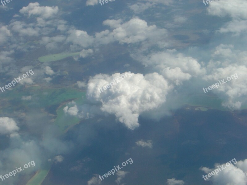 Clouds Weather Aerial View Atmosphere Flying