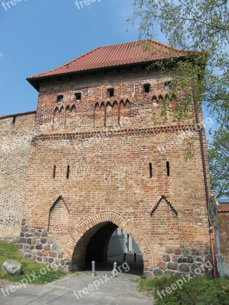 City Wall Rostock Town Fortifications Middle Ages Hanseatic League