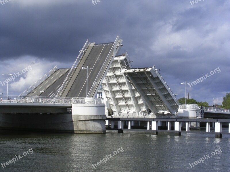 Drawbridge Bridge Road Water River