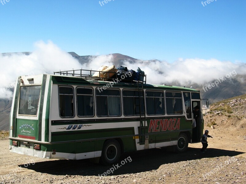 Bus Andes Travel Road Transportation