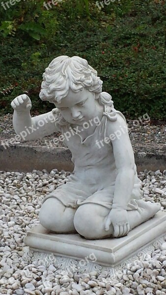 Sculpture Child Cemetery Statue Boy