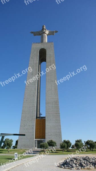 Almada Christ Rei Portugal Free Photos