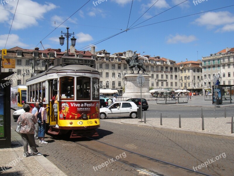 Lisbon Tram Portugal Free Photos