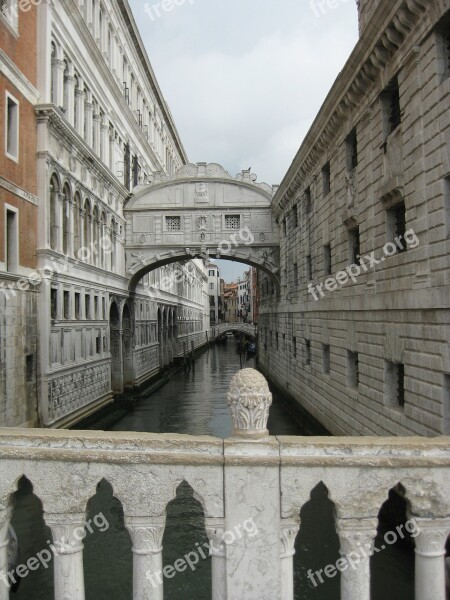 Bridge Of Sighs Venice Channel Free Photos