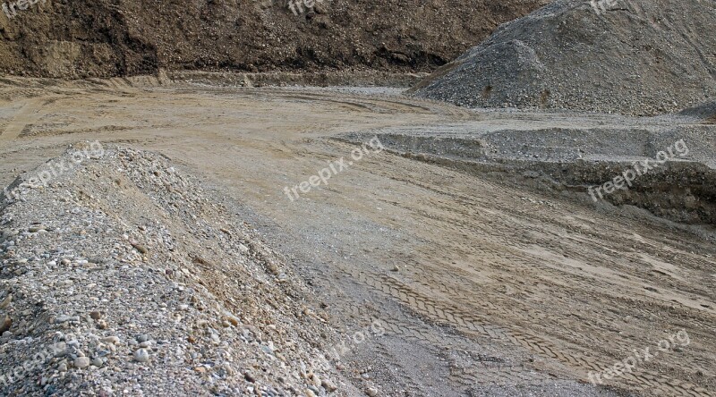 Background Grey Sand Stones Pit