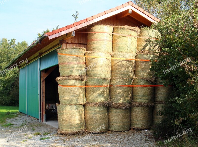 Barn Stock Hay Straw Farm Buildings