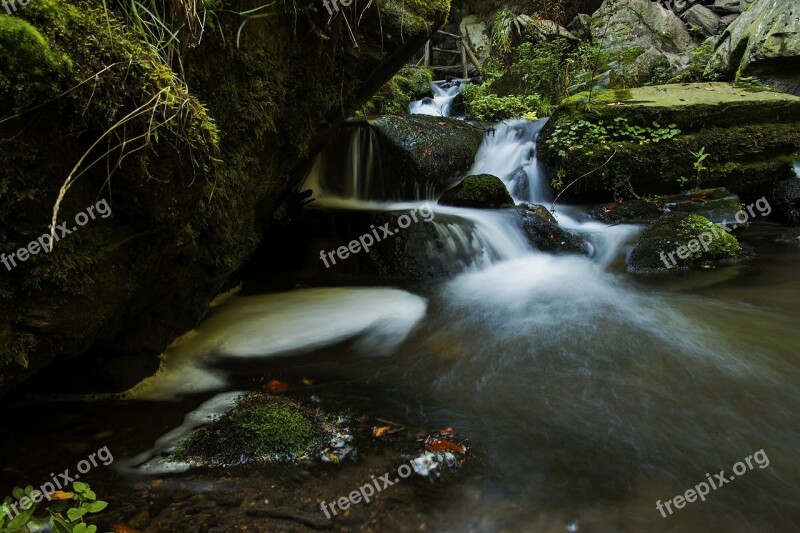 Cascade River Waterfall Cove Autumn