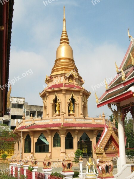 Pagoda Buddhists Thailand Bangkok Temple