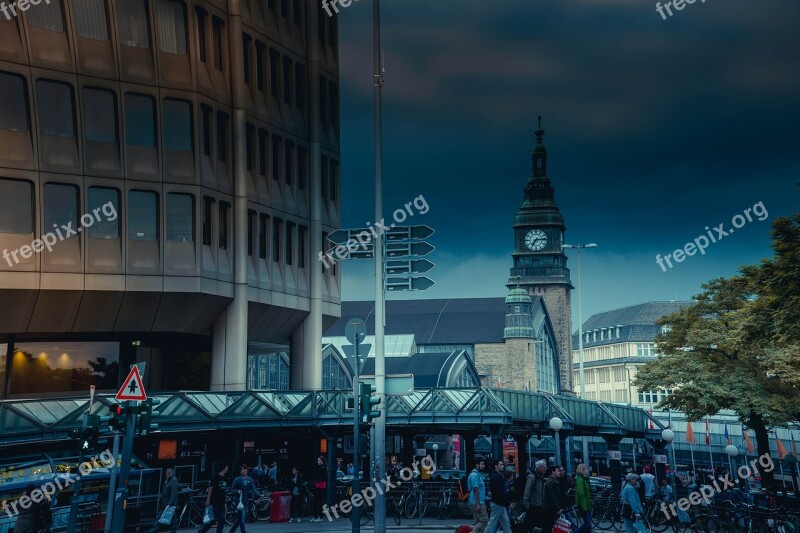 Railway Station Hanover Architecture City Tower