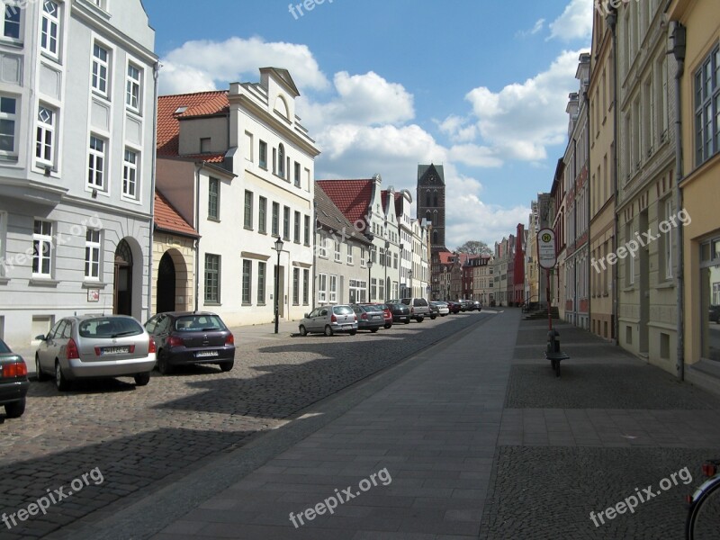 Baltic Sea Wismar Hanseatic City Downtown Historic Center