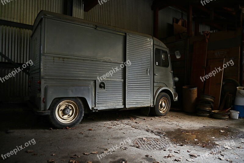 Transporter Auto Citroën Barn Old