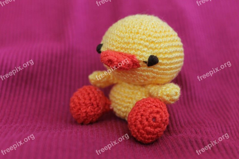 Duck Toy Crochet Tiny Animal