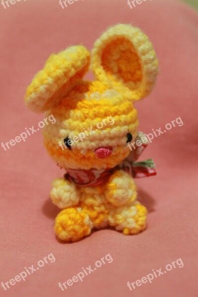 Toy Bunny Rabbit Crochet Cute