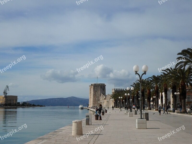 Promenade Dalmatia Croatia Trogir Free Photos