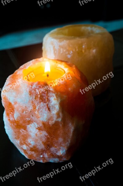 Candles Salt Wellness Zen Free Photos