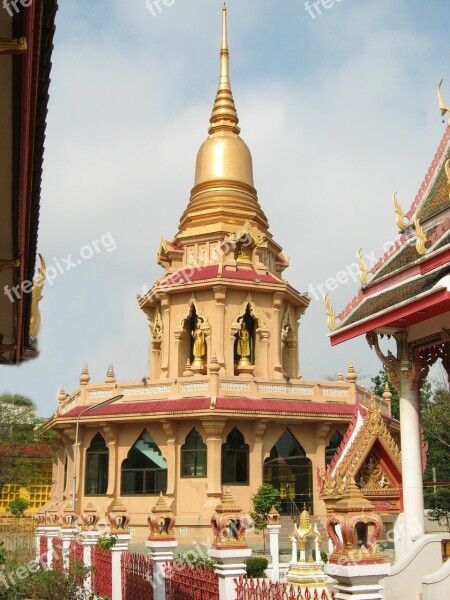 Pagoda Buddhists Thailand Bangkok Temple