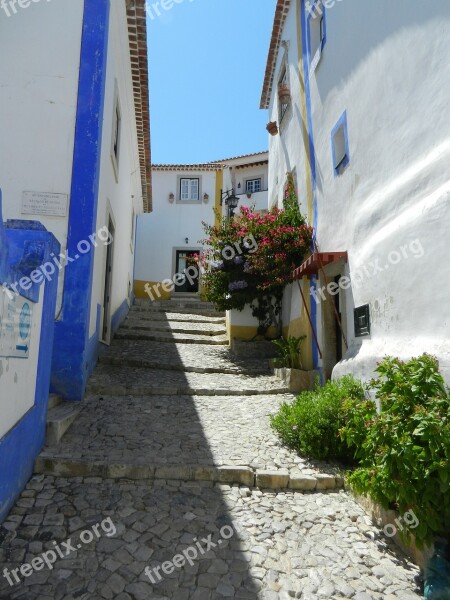 óbidos Portugal City Houses Free Photos