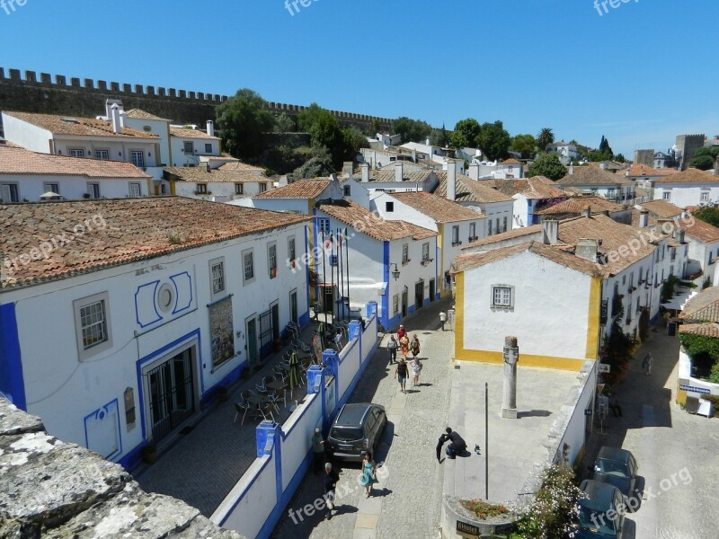 óbidos Portugal City Free Photos