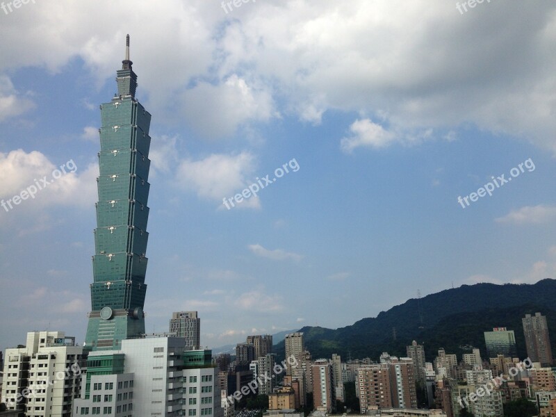 Taiwan Taipei101 Landscape Free Photos