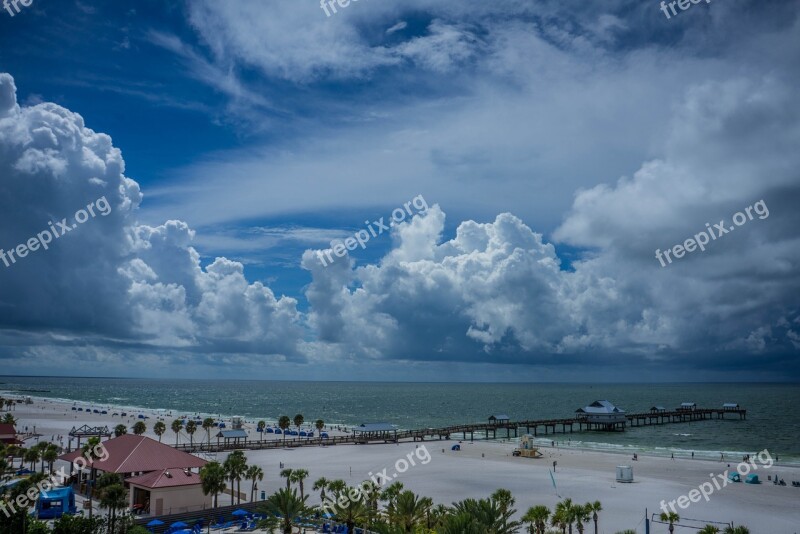 Clearwater Beach Florida Gulf Coast Water Shore