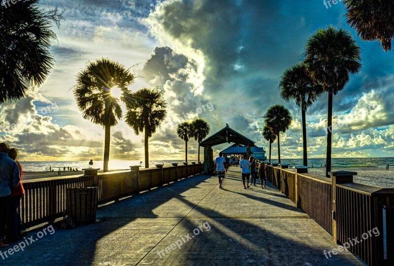 Clearwater Beach Florida Gulf Coast Water Shore