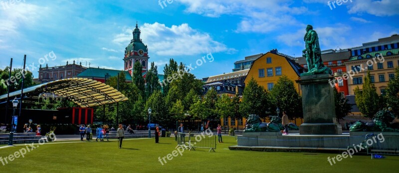 Stockholm Sweden Park City Scandinavia