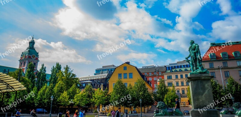 Stockholm Sweden Scandinavia Architecture Skyline