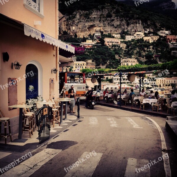 Positano Italy Road Gil Beach