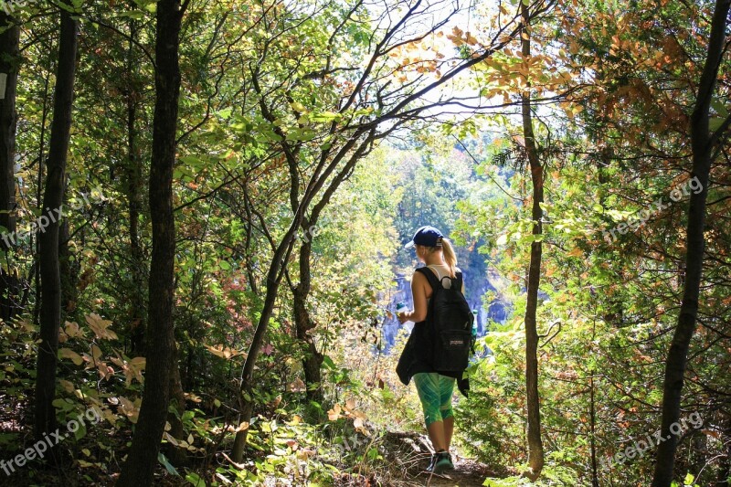 Hiking Trail Path Nature Girl