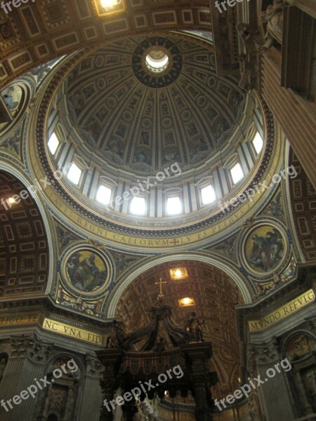 Rome Italy Building St Peter's Square St Peter's Basilica