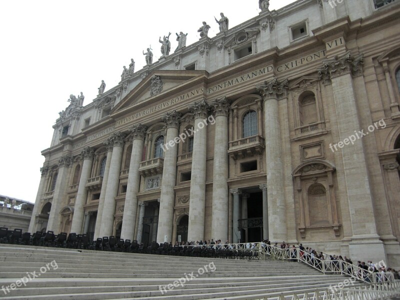 Rome Italy Building St Peter's Square St Peter's Basilica