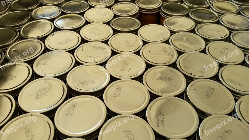 Mason Jar Canning Lids Shiny