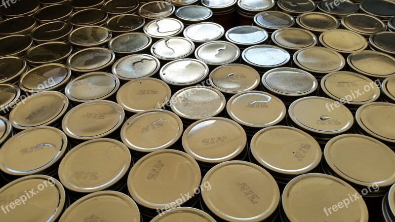 Mason Jar Canning Lids Shiny