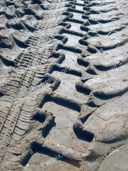 Path Field Print Clay Tractor