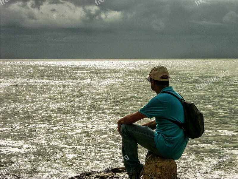 People Alicante After Orchards Mediterranean Sea Cloudy