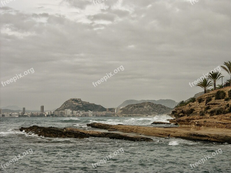 Alicante After Orchards Mediterranean Sea Cloudy Rides