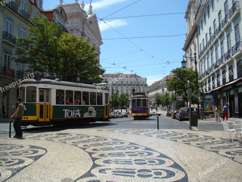 Lisbon Portugal Tram City Free Photos