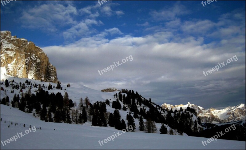 Alpine Mountains Mountain Landscape Snow High Mountains